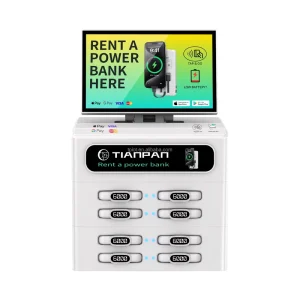 Stackable 8-Slot Shared Rental Power Bank 60W Output Quick Charge Portable Design Fast Charging