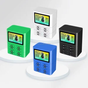 Stackable QR 8slots Scan Code Mobile Power Charging Station with Screen Self service Vending Machine