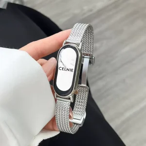 Stainless Steel Breathable Smart Watch Bracelet Strap Adjustable and Comfortable for Xiaomi Band 9NFC