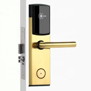 Stainless Steel Smart Magnetic T5557 Card Electronic RFID Hotel Room Door Lock with Tuya App Control and Cloud for Wood Door