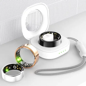 Stainless Steel Smart Ring IP68 Waterproof Health Tracker Heart Rate Blood Oxygen Sleep Multisport Tracking 24/7 Monitoring App