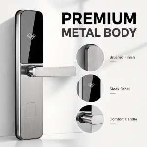 Stainless Steel WiFi Smart Hotel Door Lock Management System Card Electronic Handle Lock for Hotel Apartment
