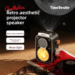 Starry Sky Projector Milky Way Theme White Noise Machine for Speaker Rechargeable Battery Bedroom Sleep Aid Gift Birthday