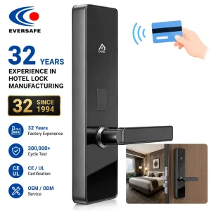 Steel RFID Hotel Door Lock Heavy Duty Mortise 300 000 Cycle Tested Factory Direct Free Hotel Management Software OEM Factory