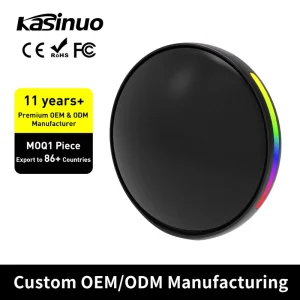 Stereo Wireless Desktop Speaker Smart Home Theater RGB LED 5.3 Rechargeable Battery IPX 4