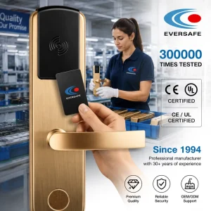 Student Housing ABS Key Card Door Lock IC Card Contactless Smart Lock Fire Proof 32 Years Factory Manufacturer
