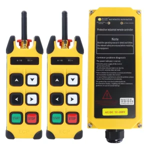 Sturdy and Durable 600 Meters 2 Transmitter and 1 Receiver Lifting Industrial Smart Wireless Remote Control for Crane