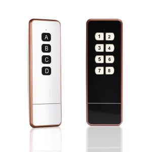 Stylish 433MHz 8 Channel Remote Control Luxury RF Wireless Transmitter for Multi Zone Smart Lighting Villa Gate Access Key