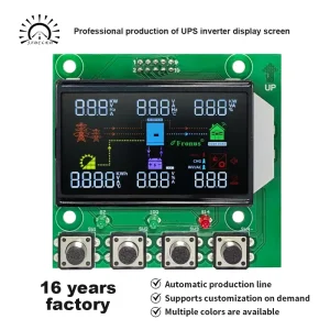 Sunlight Readable VA LCD Panel Display RGB for Outdoor UPS Solar Inverter Anti Glare Screen for Commercial Power Backup Cabinet