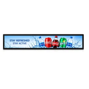 Super Narrow Bezel Ultra Wide Bar Lcd Display Advertising Video Player for Retails Store 23.1” 28” 29” 35” 37” 47.1” 86”