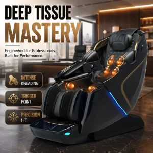 Superior Condition 4D Advanced Smart Massager Chair with Built in Intercom for VIP Airport Lounges and Hotel Hospitality