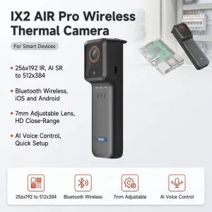 Supplier 256×192 Wireless Thermal Camera AI 4x Super-Res For Electrical Circuit Board HVAC IOS Android MSS-R-IX2