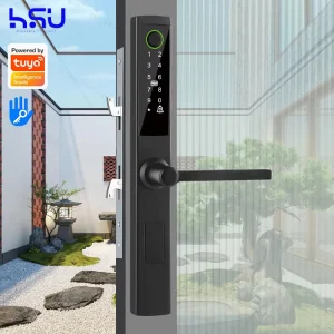 Supply Custom Service Waterproof Exterior Digital Electronic Tuya Inteligente Fingerprint Zinc Alloy Smart Door Lock