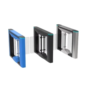 Swing Turnstile Gate Access Control 304 Stainless Steel Automatic Bidirectional Barrier Turnstile for Office Bank Government Gym
