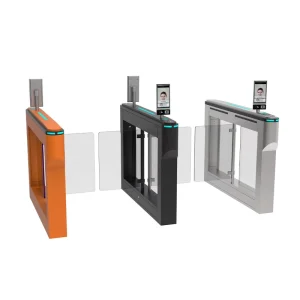 Swing Turnstile Gate Access Control 304 Stainless Steel Bi Directional Automatic Swing Barrier Turnstile for Office Hotel School