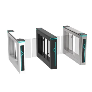 Swing Turnstile Gate Access Control Stainless Steel Bidirectional Automatic Swing Barrier for Airport Lounge Hotel Shopping Mall