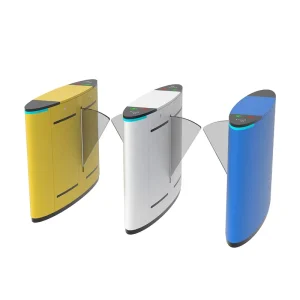 Swing Turnstile Gate Card Access Control Stainless Steel Automatic Bidirectional Barrier for Convention Center Theater Resort