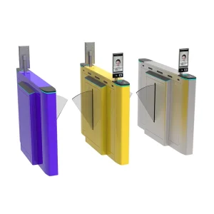 Swing Turnstile Gate Face Recognition Card Access Control Stainless Steel Automatic Bidirectional Barrier for Transit Hub Arena