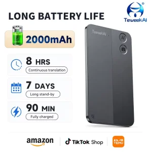T10 AI Translation Card 146 Languages Voice Text Photo Offline Cross App Video Call Meeting Recording Smart Device