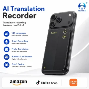 T10 Smart Translation Device with Offline Translation for 146 Languages, Voice, Photo, Text, and Video Calls