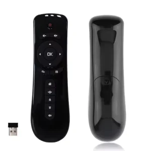 T2 Wireless Air Mouse Remote Control with 6 Axis Motion Gyroscope for Smart TV Android Box Projector PC Gaming