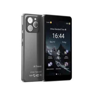 T22 AI Voice Translator, 5.5-Inch IPS Color Touchscreen, 142 Languages, Offline Photo Translation, Real-Time Interpretation
