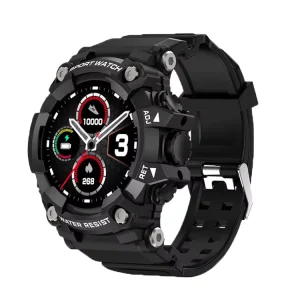 T6 Outdoor Android Smart Watch with Stop Watch & Luminous 1.3 Inch IP68 Waterproof Plastic Case Heart Rate Monitor