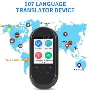 T8 AI Translator Mini Instant Photo Translation Real-Time Interpretation Smart Touchscreen Device for Travel