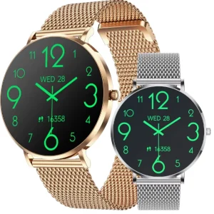 T8 Pro Smart Watch Ultrathin Men Women 1.3 Inch AMOLED Screen Heart Rate Monitor Music Bluetooth Call Wristwatch Smartwatch