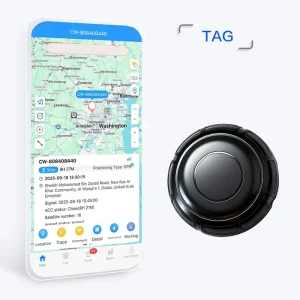 TAG GPS Tracker Finder Smart GPS Pet and Car Locator with 4G LTE Network Viewable on PC and Android App