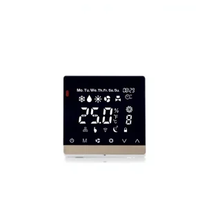 TC86 Smart HVAC LCD Touch Thermostat Flexible Precise Temp Controller for Central AC Hotels Schools & Hospitals Use