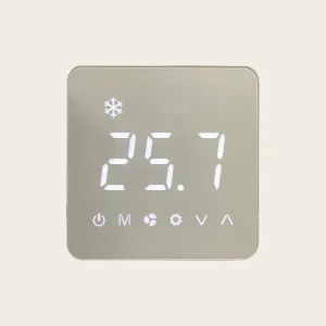 TC88 Flexible LED Touch Thermostat Floor Heating Linkage Dual Color Panel HVAC Regulator Central AC Underfloor Heating
