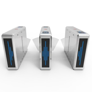 TDZ Automatic Stainless Steel Flap Barrier Gate RFID QR Code Face Recognition Anti Tailgating Speed Turnstile for Office Gym