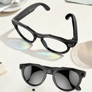 TFB Latest Rectangle High end Premium Smart AI Sunglasses Photo Video Recording Light Weight Comfortable UV400 Protection
