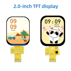 TFT 2.0-inch 240*296 Dot matrix Color Screen Module SPI 4W Data Interface 240*296 Resolution Smart Wearable Watch Face