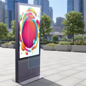 THLEE Floor standing LCD Smart Touch Vertical Advertising Outdoor Display Android Touch Screen All in one Shopping Mall