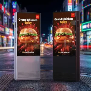 THLEE Full Color Floor standing LCD Smart Touch TV Vertical Advertising Outdoor Display Android Touch Screen Retail Store