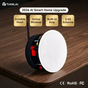 TIANLAI TL A502 2.4G Wireless Active in Ceiling Speaker Built in Amp Smart Home Invisible Ceiling Speaker for Home Theater Music