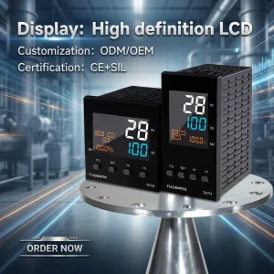 TK7S M H LCD Multi Color Display PID Thermostat K E PT100 Input Relay Solid State Output Industrial Temperature Controller