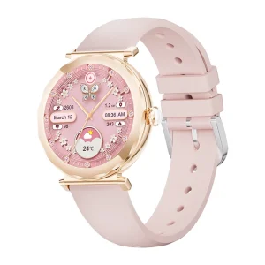TKYUAN Lady Smart Watch Fashion Luxury 1.19″ AMOLED BT Call Women Female Physiology Fitness Tracker IP68 Reloj Smartwatch