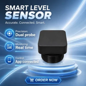 TLC2502 5G Tuya Smart 2.4G and 5G Wifi Ultrasonic Level Controller 4 Meter Water Tank Level Sensor