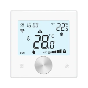 TN Screen Wifi Thermostat for Air Conditioner Heating Cooling Temperature Control Tuya Thermostat of 2/4 Pipes Thermostat
