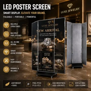 TOPvision P2R1G1B Foldable Rental LED Display Screen Full Color Built In CMS Remote Control Customizable for Indoor Outdoor