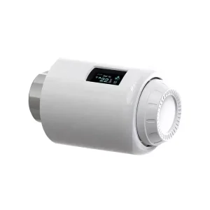 TRV602 Anti-Flammable PC ZigBee Smart Thermostatic Radiator Valve Digital Weekly Programmable Smart Temperature Controller Therm