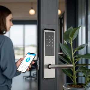 TT Smart Home Wood Door Lock Smart Padlocks for Free Hotel System Cloud Data Storage Option Without Camera