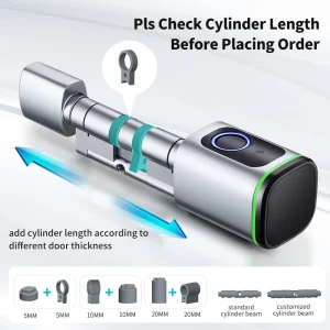 TTLOCK APP Smart Key Lock Is Easy to Install and Suitable for Cloud Data Glass Doors and Fingerprint Cylindrical Doors