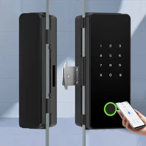 TTLOCK for Smart Lock for Framed and Frameless Sliding Door Glass Fingerprint Password Digital Security Office Home Keyless Lock