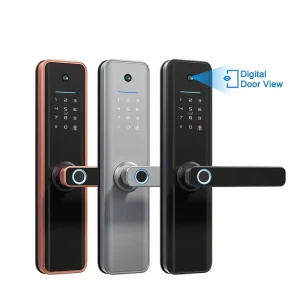 TTLock Smart Handle Lock Fingerprint Password IC Card Keyless Entry Wood Door Factory Wi-Fi for 4 AA Batteries