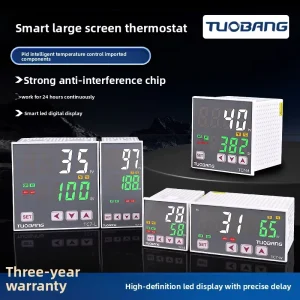 TUOBANG PID Smart Temperature Controller TC7 K/E/PT100 Universal Input LED Display Industrial Thermostat for Packaging Machine