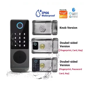 TUYA Waterproof WIFI Electric Digital Fingerprint Door Lock TT Lock Remote Unlock Cerradura Inteligente Digital Tuay Smart Lock
